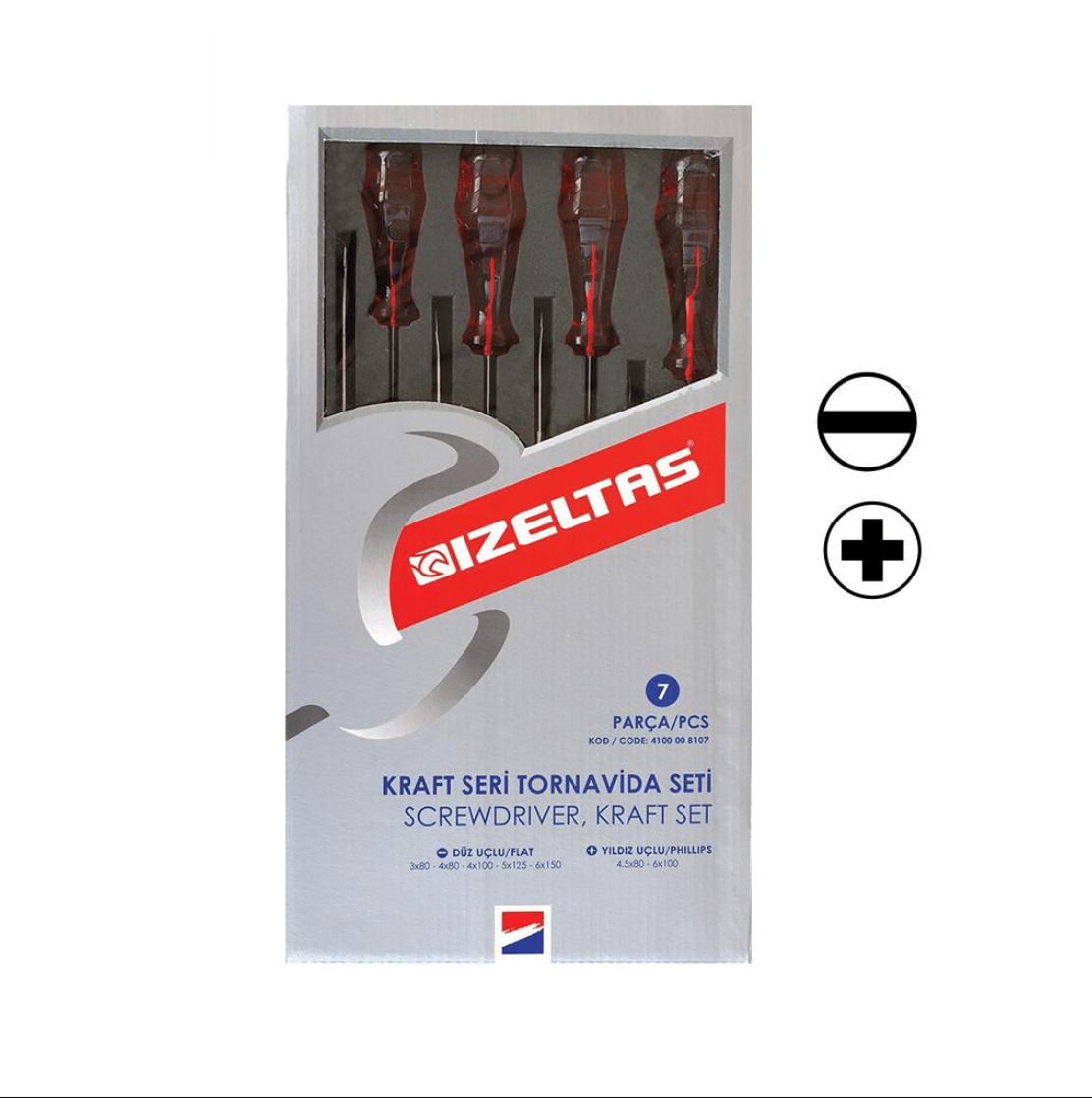 Kraft Seri Tornavida Seti (7 parca)