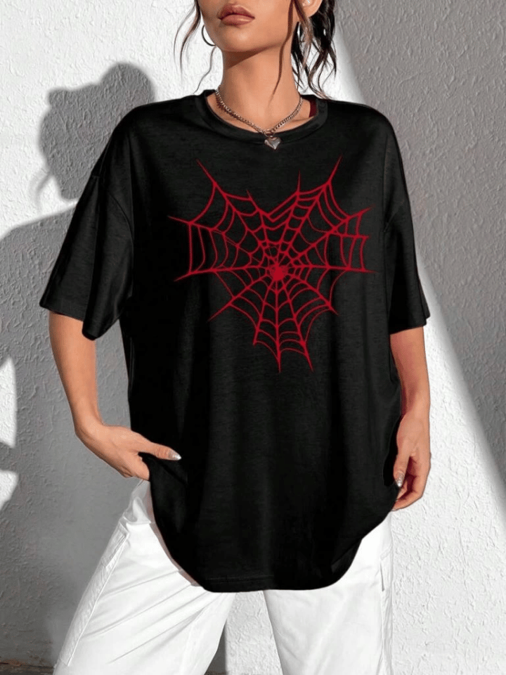 Baskılı T-shirt - Siyah