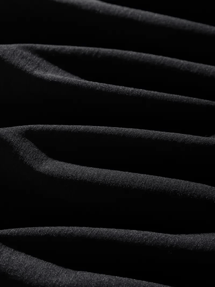 Erkek Dağ Grafikli Tişört, Yaz Için Büyük Beden Rahat T-shirt - Siyah