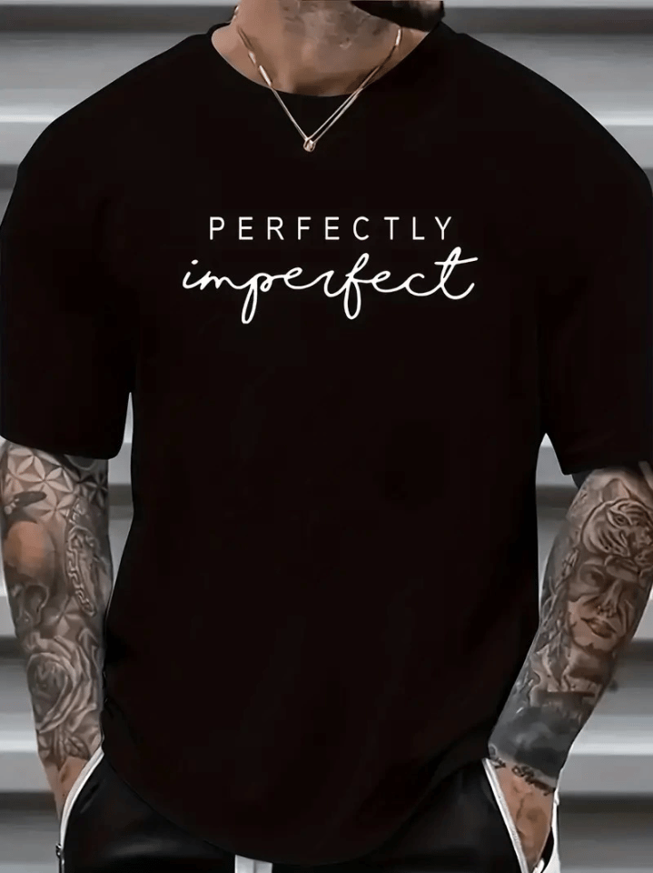 Erkekler Için PERFECTLY Günlük Tişört  - Siyah