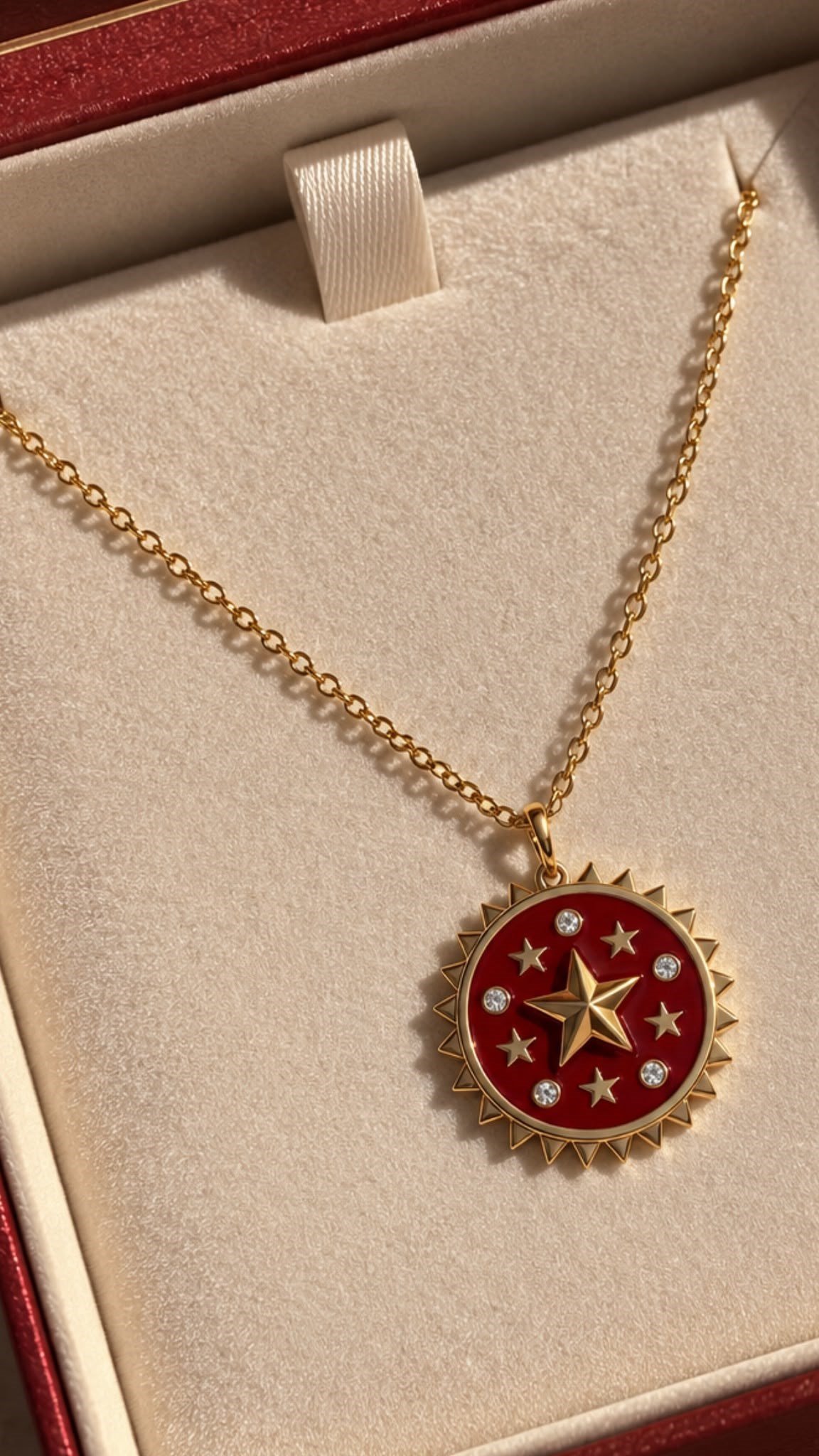 Ruby Star Kolye