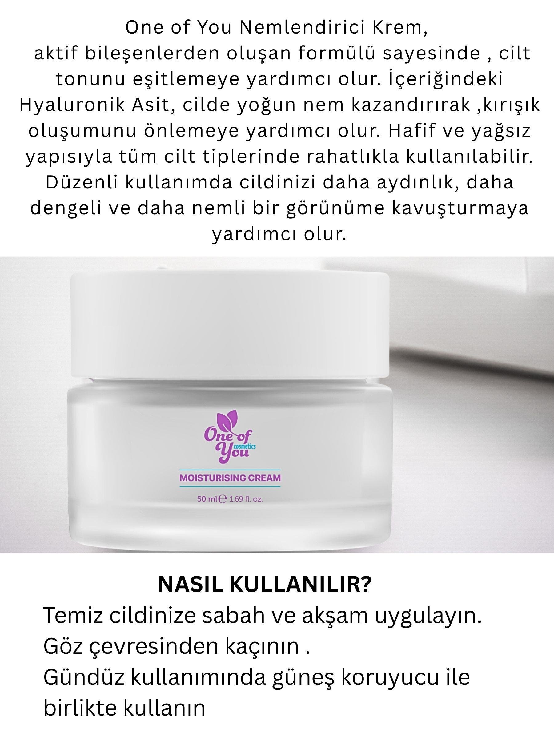  MOISTURISING CREAM  50 ML 2'Lİ SET
