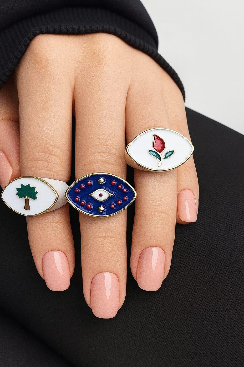 Marka Model Üçlü Yüzük Set