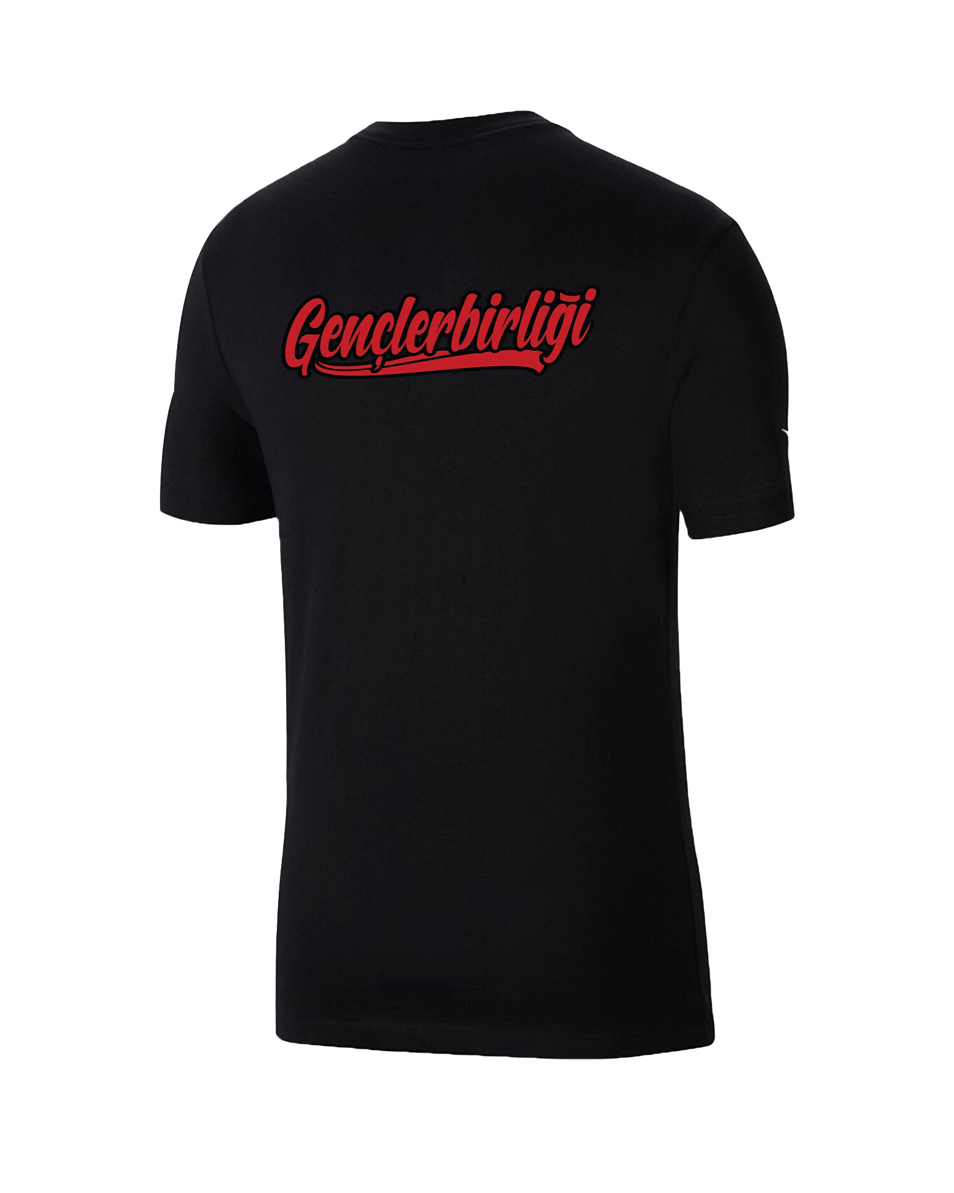Gençlerbirliğ Siyahi Pamuklu Futbol  T-shirt  