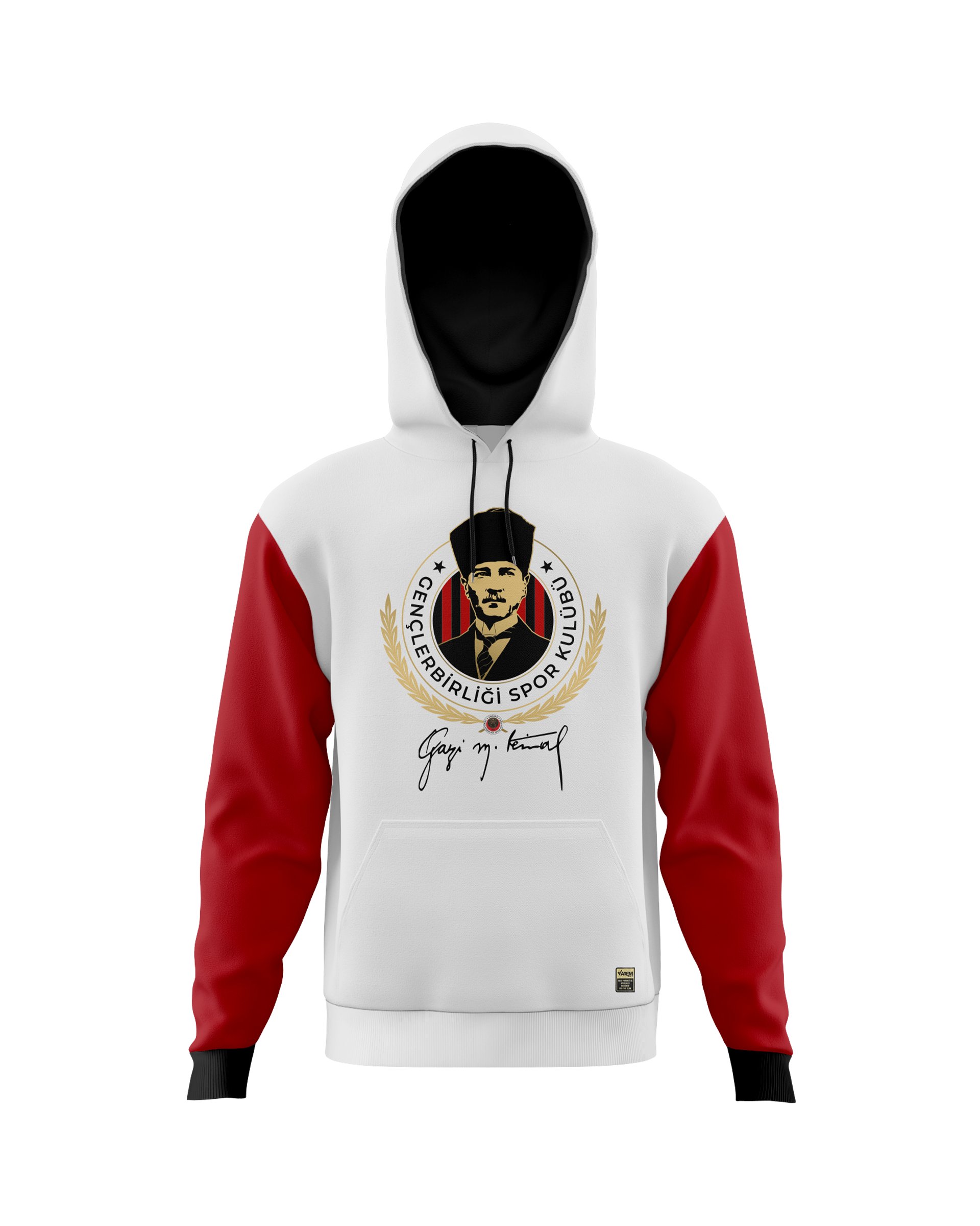 Gençlerbirliği Atatürk Baskılı Gri Hoodie