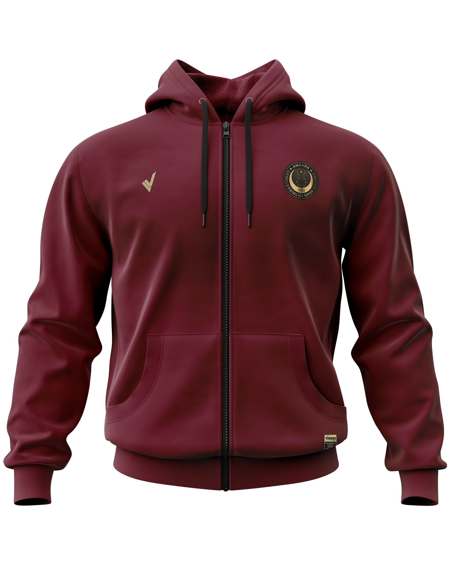 Gençlerbirliği Bordo Fermuarlı Hoodie