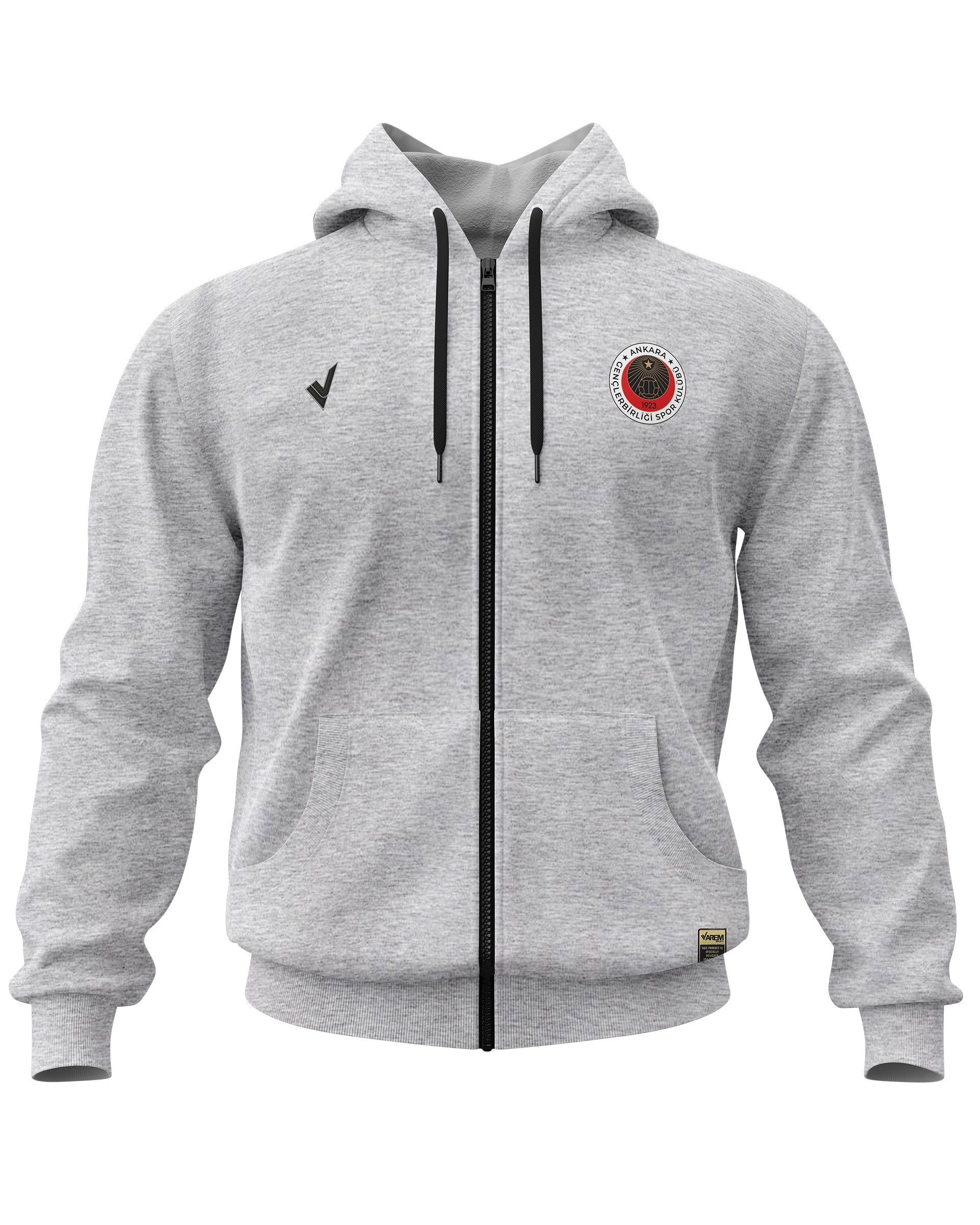 Gençlerbirliği Gri Fermuarlı Hoodie