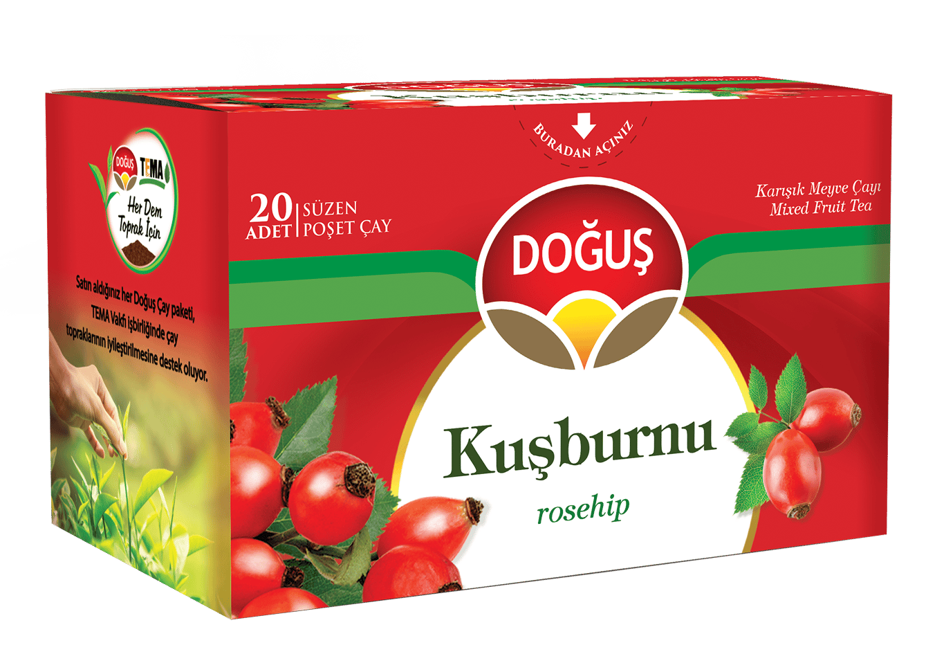 Doğuş Kuşburnu Çayı Süzen Poşet 20X2,5Gr 12Li