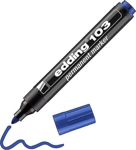 EDDİNG E-103  PERMANENT MARKÖR MAVİ