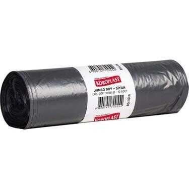 KOROPLAST 80*110 JUMBO SİYAH 400GR ÇÖP TORBASI 