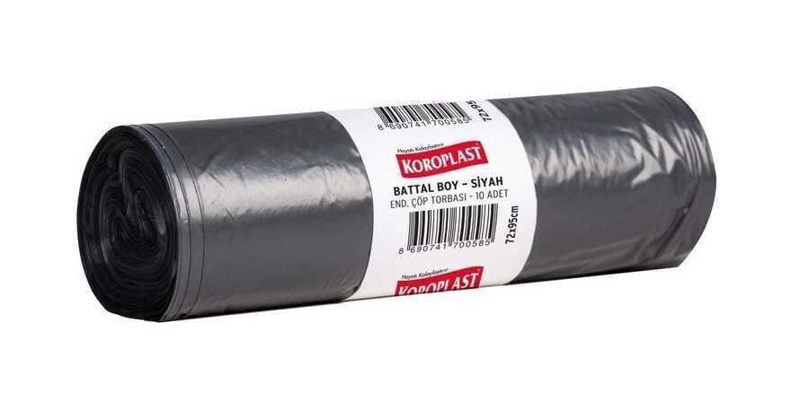 KOROPLAST BATTAL ÇÖP POŞ 300GR. SİYAH 72x95