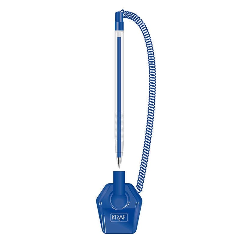 KRAF SPİRALLİ KALEM 304G MAVİ