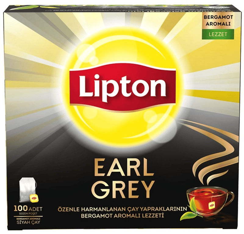 LİPTON EARLY GREYY BARDAK POŞET ÇAY 100 lÜ x 6 