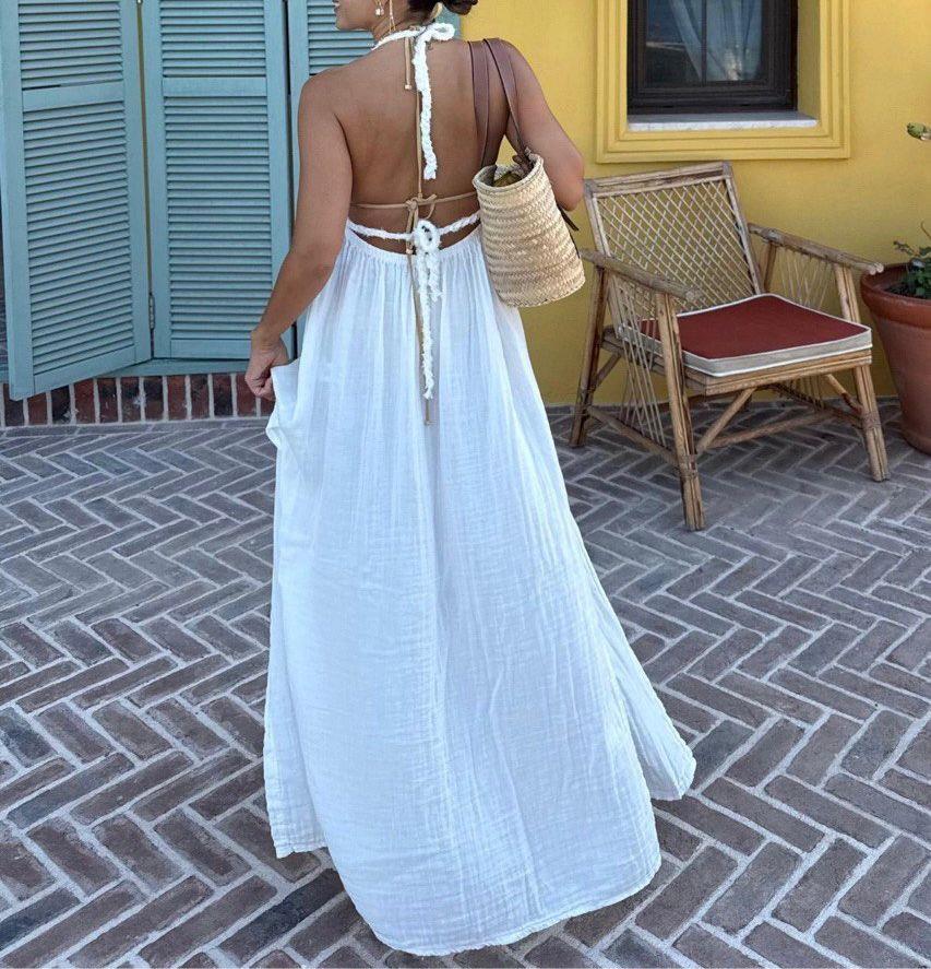 İthal Müslin EYM White Breeze Elbise 