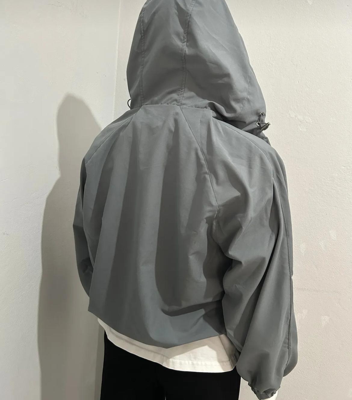Kapüşonlu Oversize Sweat Koyu Gri ZR
