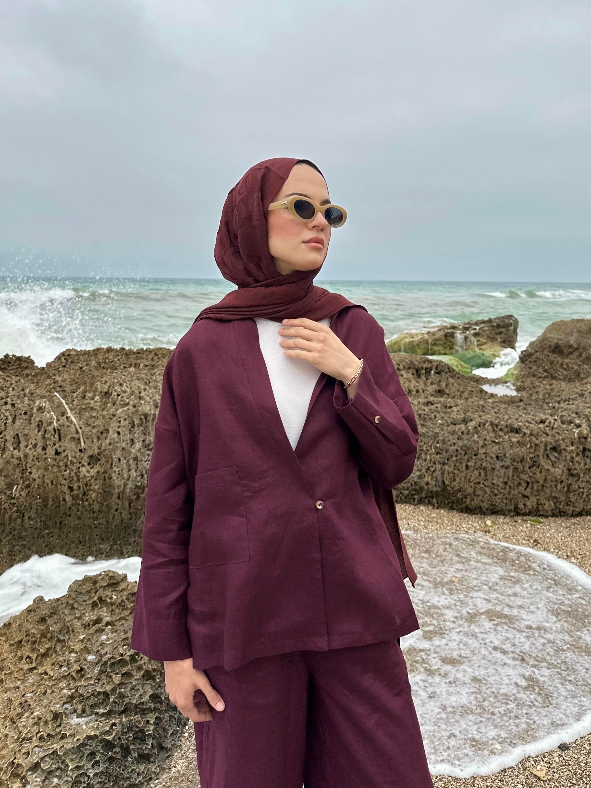 Keten İkili Takım Bordo