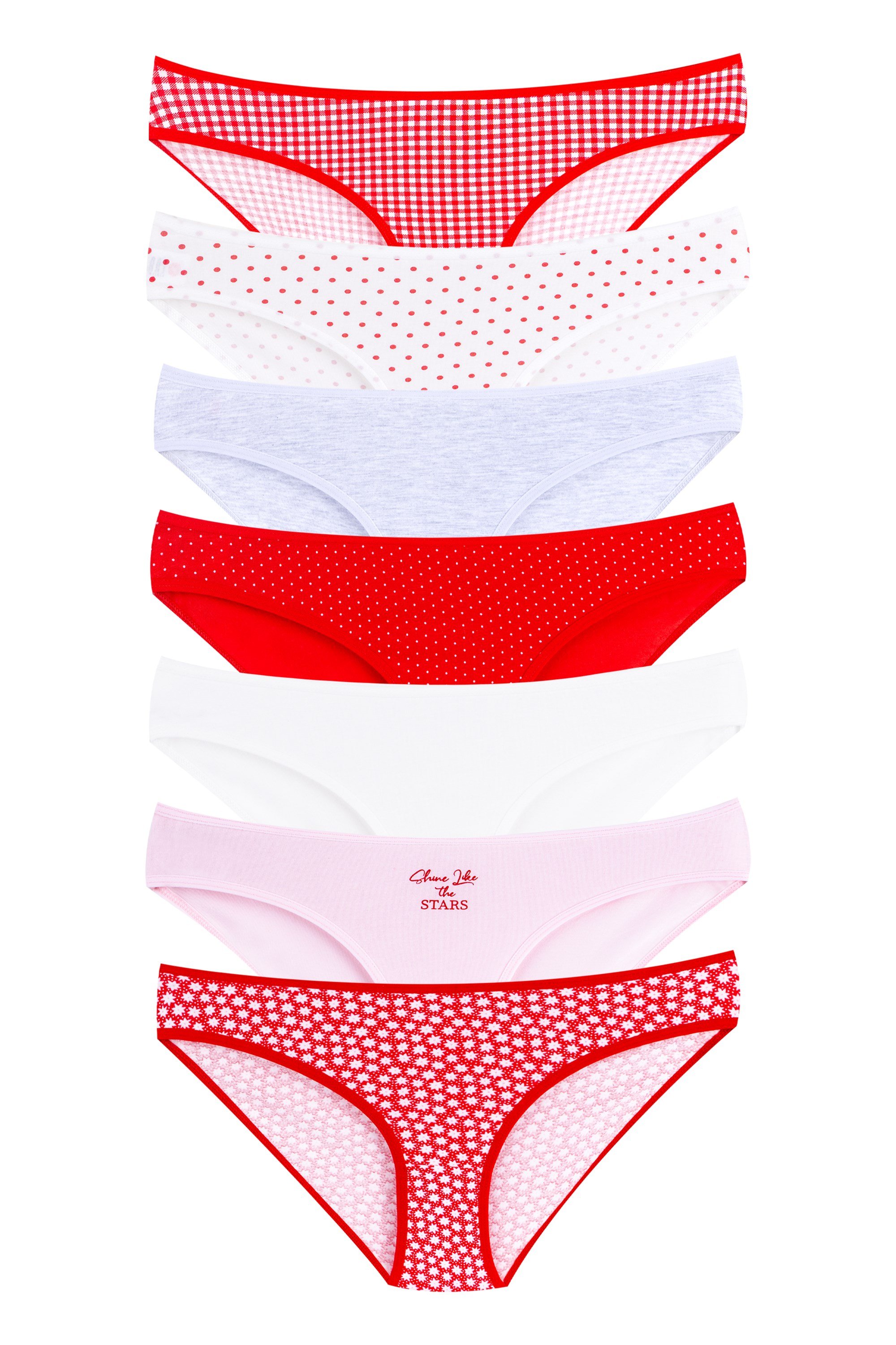 WOMEN'S UNDERWEAR 7-piece BIKINI BRIEFS