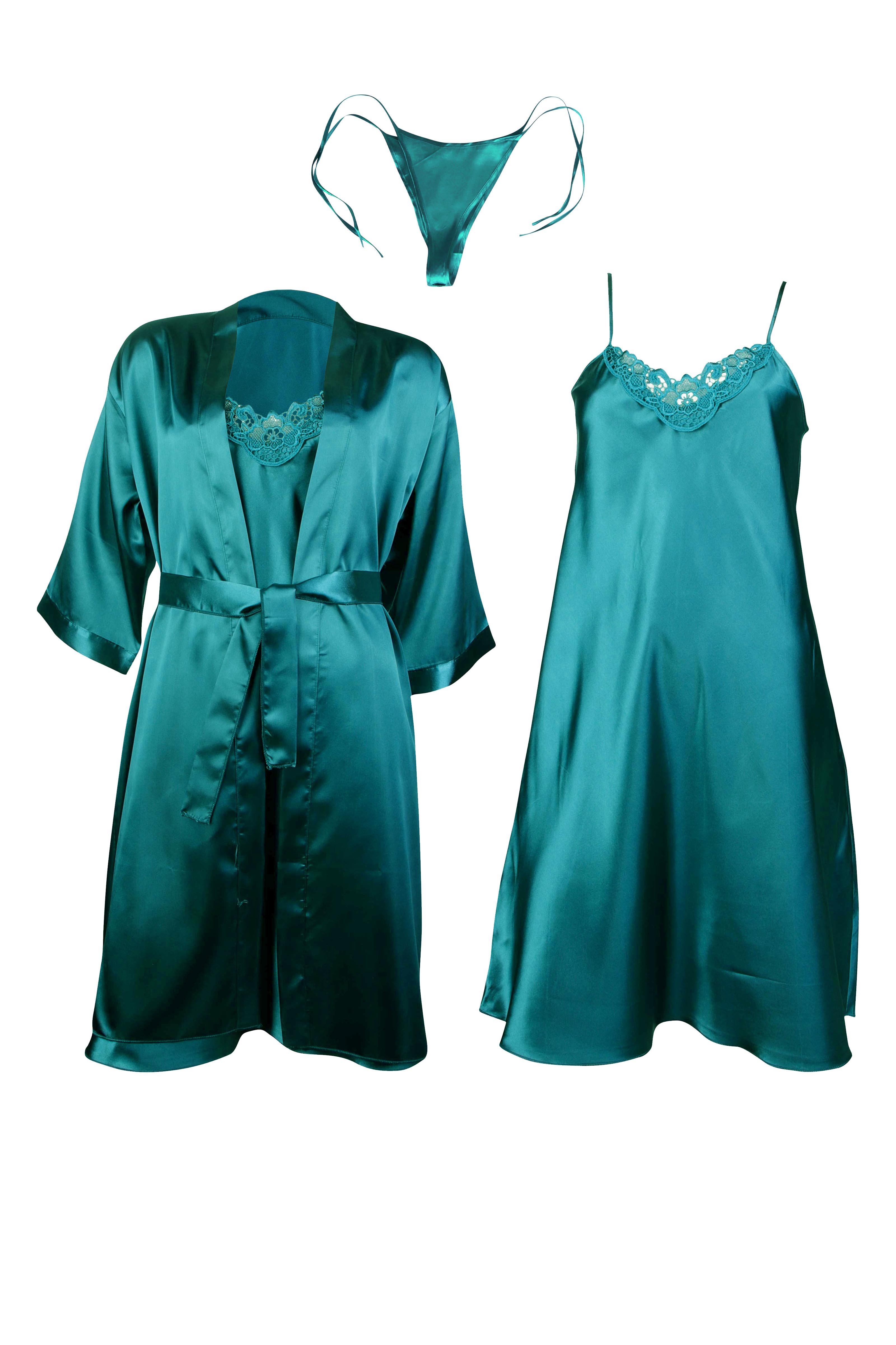 WOMEN'S SATIN ROBE SET