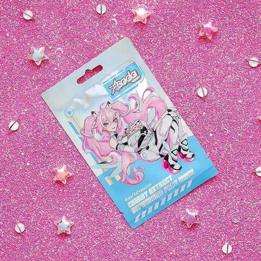 CHERRY EXTRACT REFRESHING FACE MASK  softdivalution