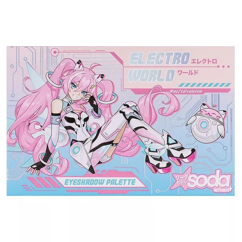 Eyeshadow palette ELECTRO WORLD  softdivalution 21g