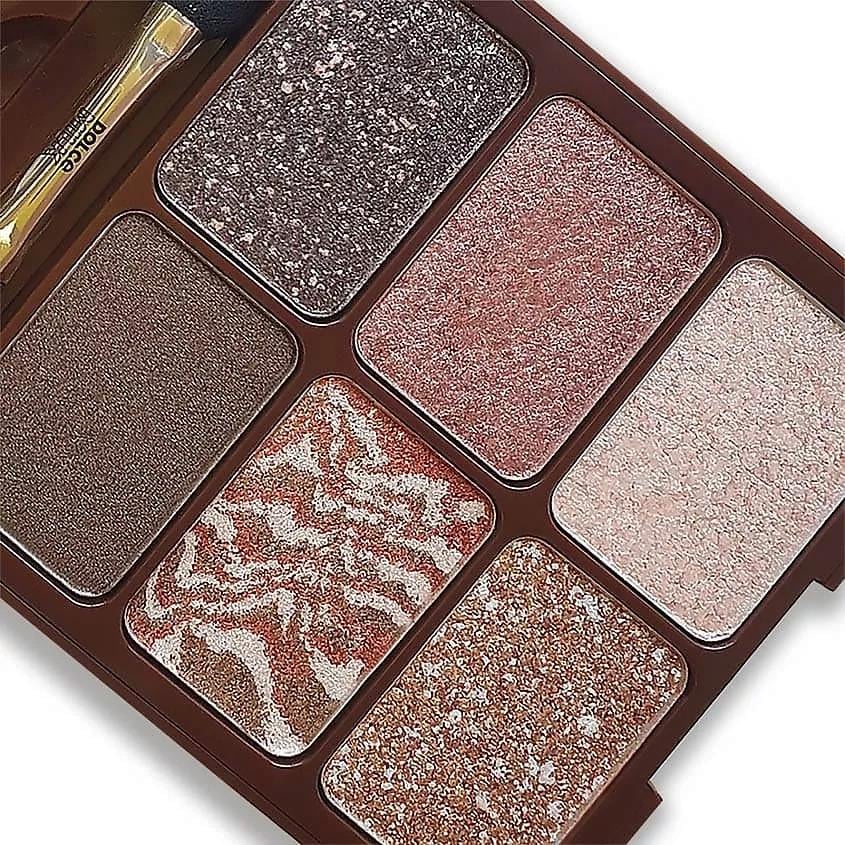 Eyeshadow palette Shaking Shoko-Choco milk pack 6 colors