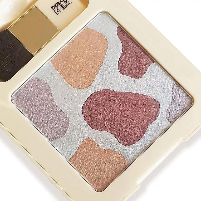 Highlighter  four-color palette Marshmellow, tone 02, 8g