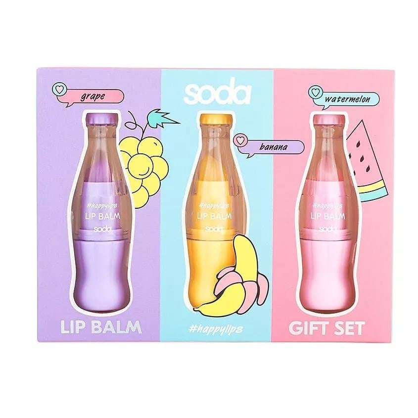 LIP BALM GIFT SET #happylips, 3*3 g