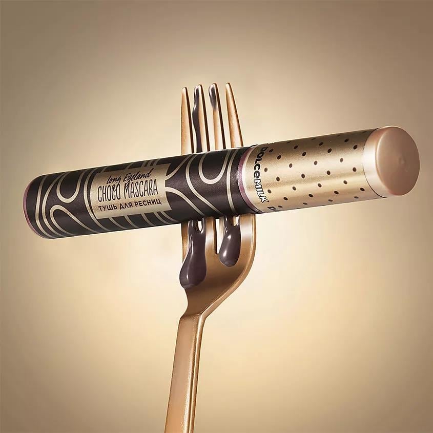 Mascara with chocolate scent volume and lengthening 01  Long Island  black 10 ml sachet