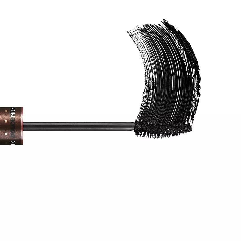 Mascara with chocolate scent volume and curl 02  Fan eyes  black 10 ml sachet