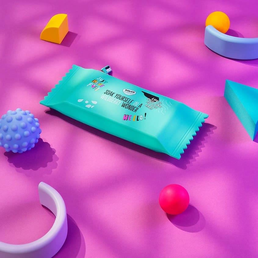 Pencil case Candy, blue 24*9.5 cm