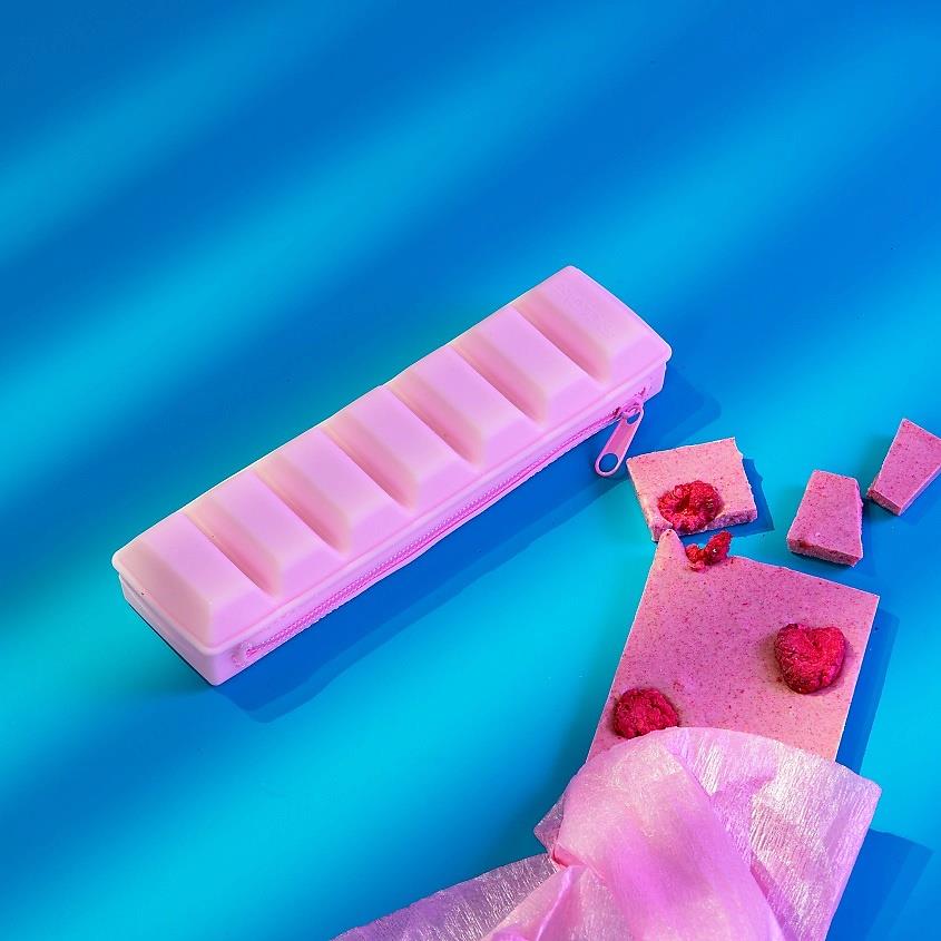 Pencil case Chocolate pink 19.3*4.8 cm