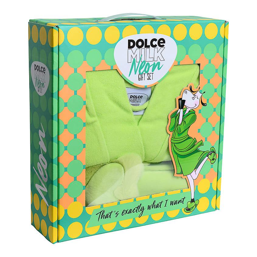 Set 231 (Slippers green neon + robe) box
