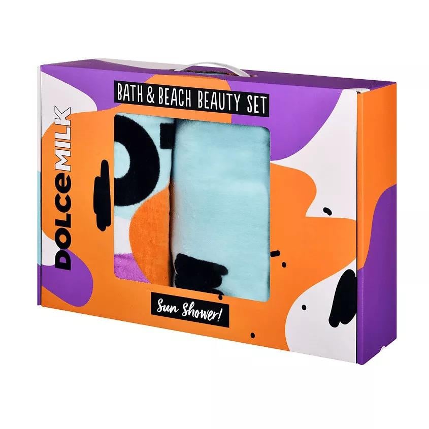 Set 273 (Robe + towel orange-violet stain pattern) box