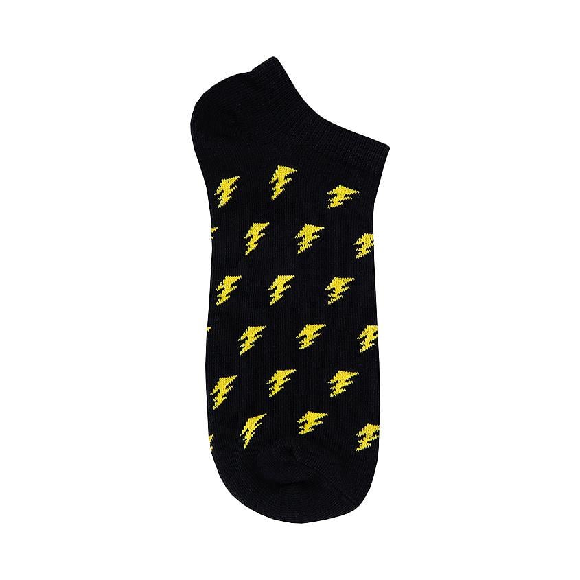 Women's socks, model: BLACK LIGHTNING, brand SODA, color: black, (1 pair)