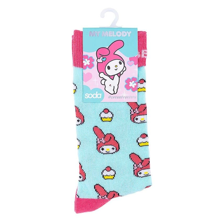 Women's socks, model: MY MELODY  cuteadventure, color: pink, (1 pair)