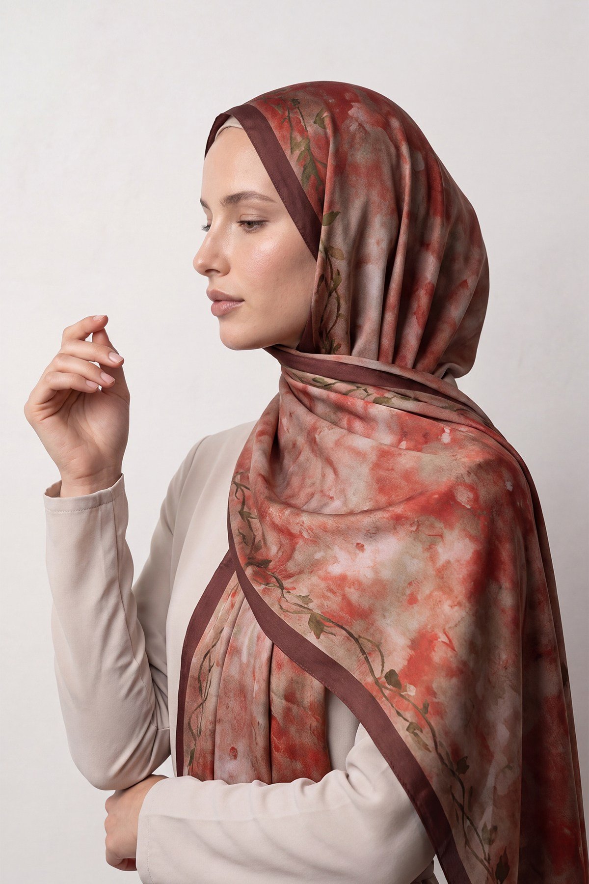 Bahara Şal | Dumanlı Bordo