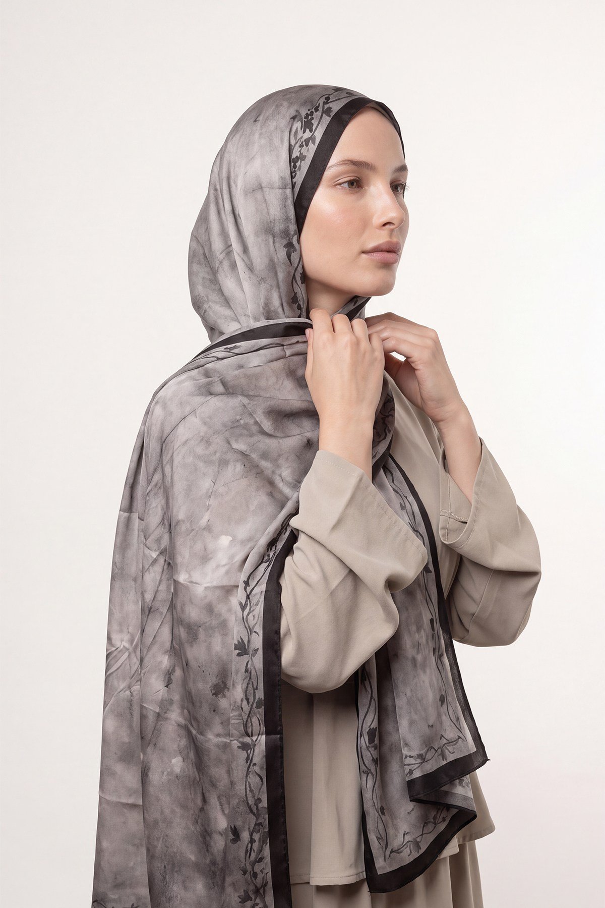Bahara Şal | Kurşuni Siyah