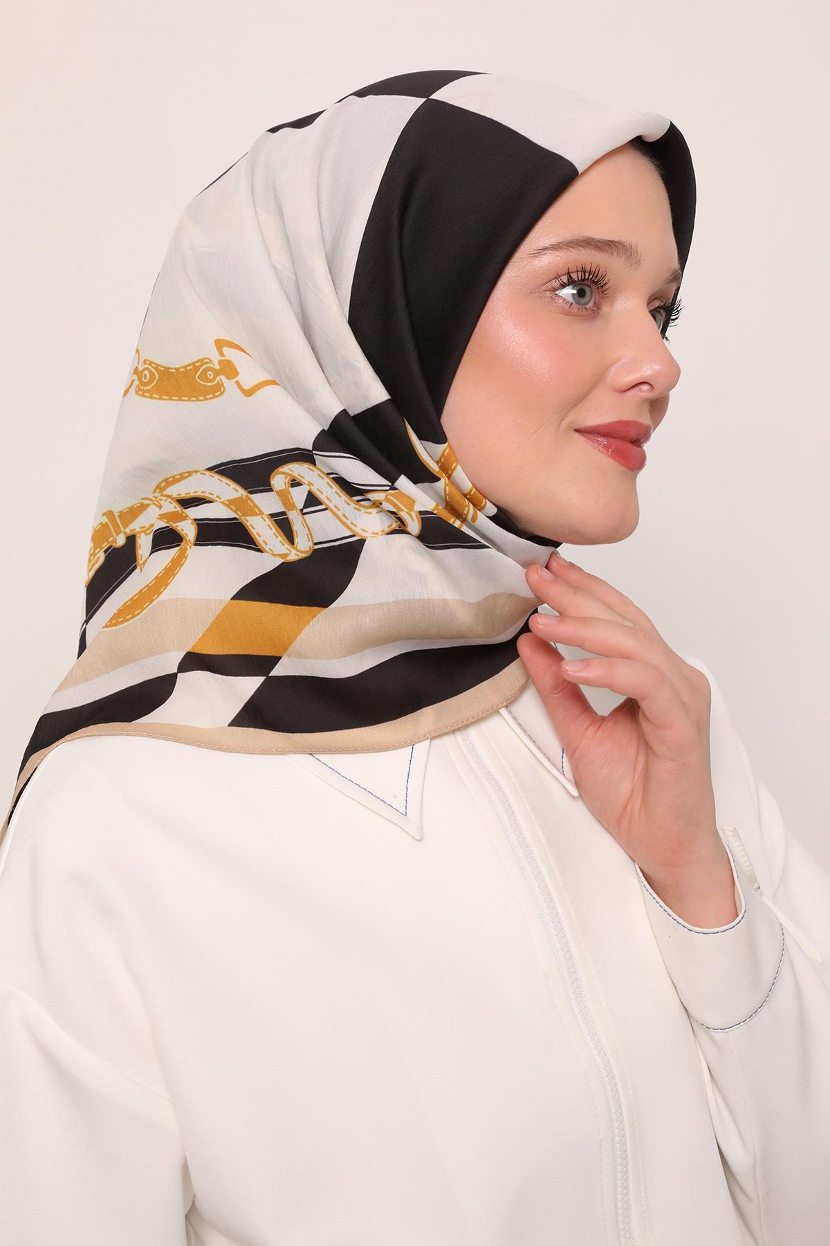 Flora Eşarp | Altın Kehribar