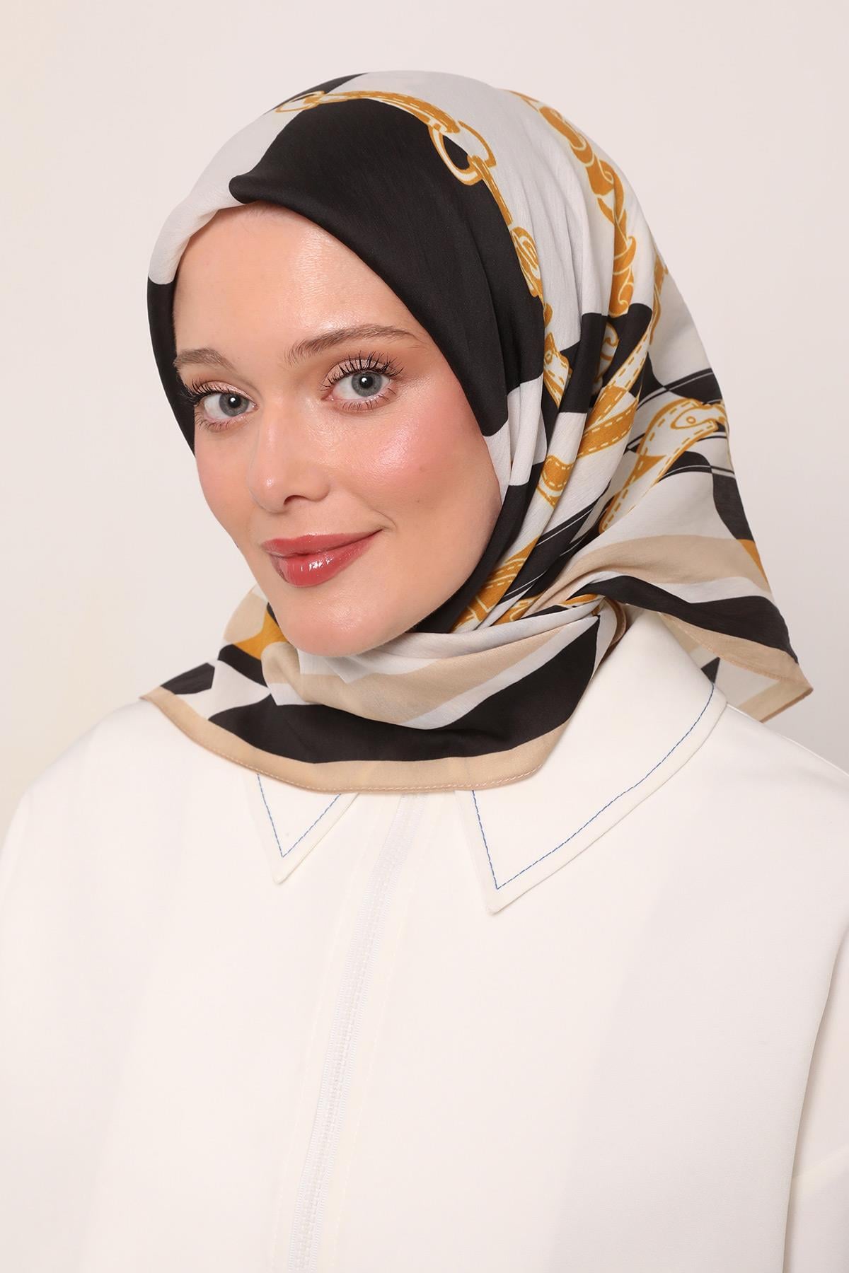 Flora Eşarp | Altın Kehribar
