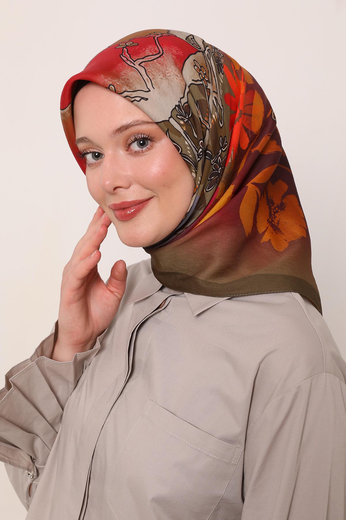 Flora Eşarp | Gizemli Haki