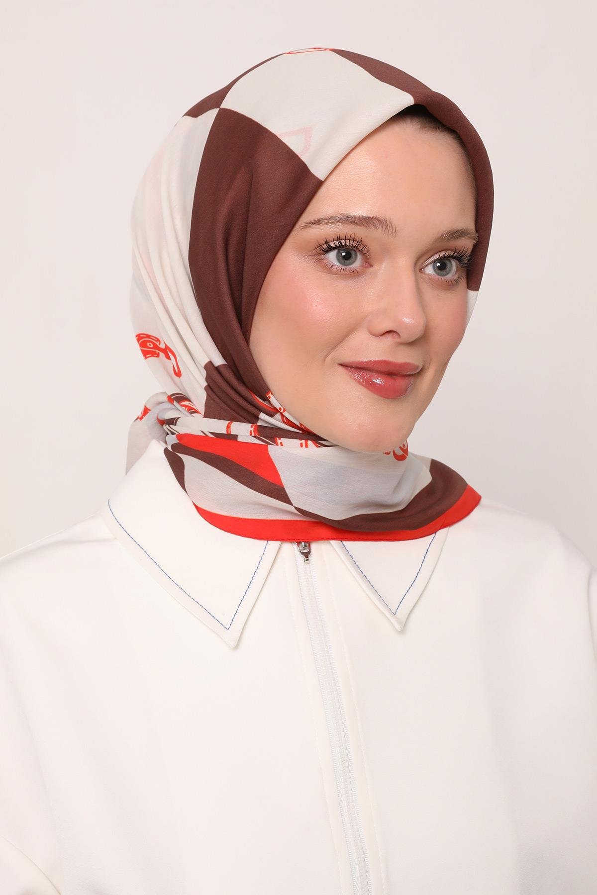 Flora Eşarp | Güz Kırmızısı
