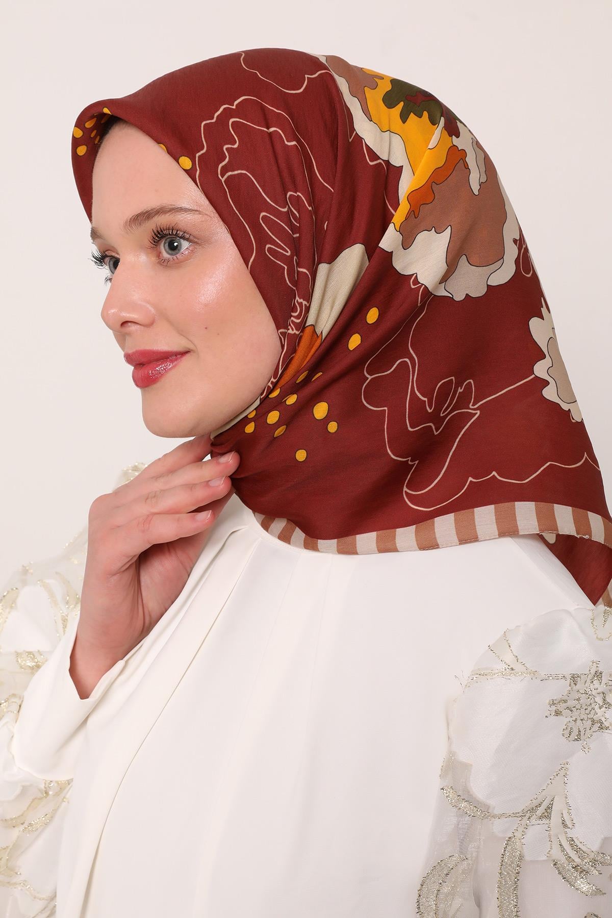 Flora Eşarp | Kiremit