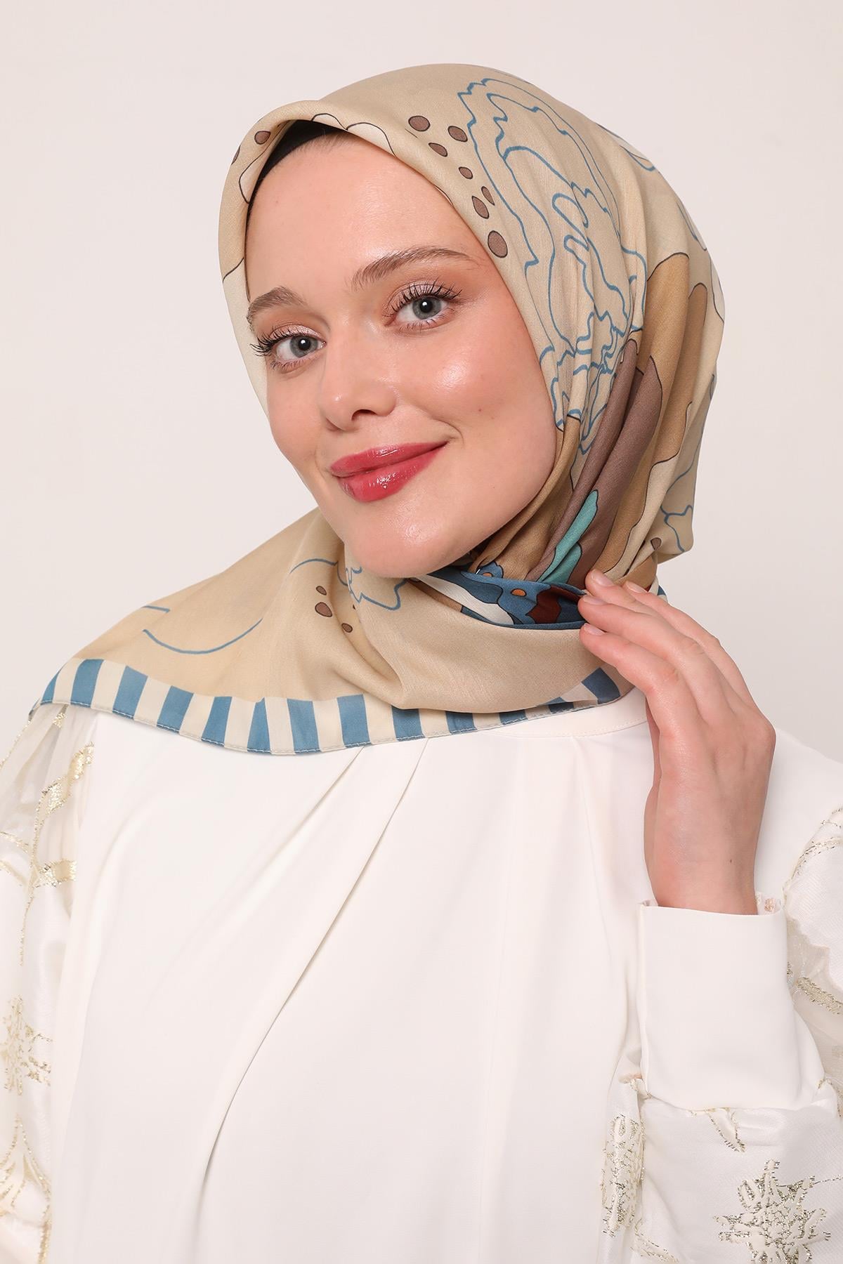 Flora Eşarp | Masal Mavisi