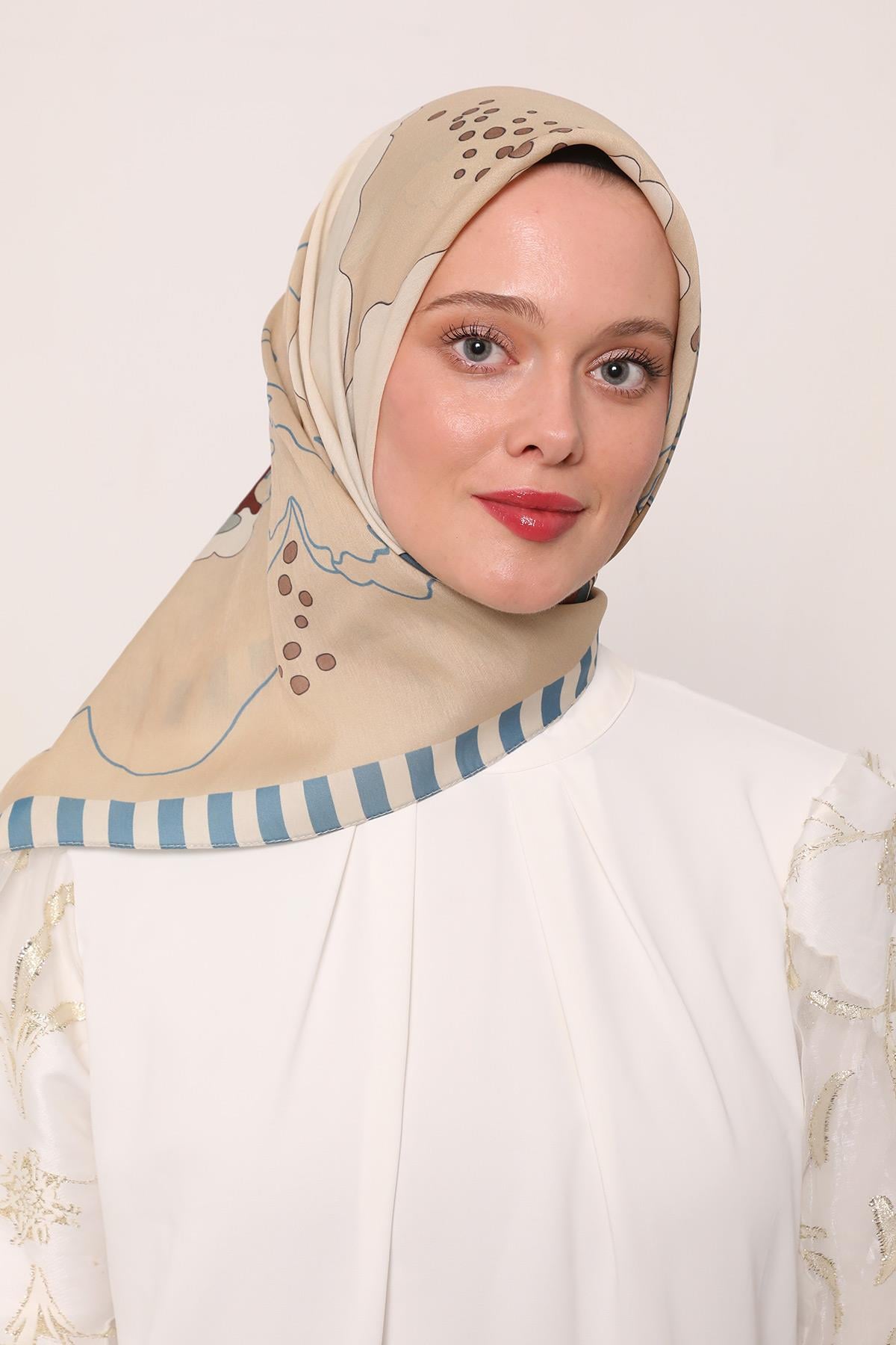 Flora Eşarp | Masal Mavisi