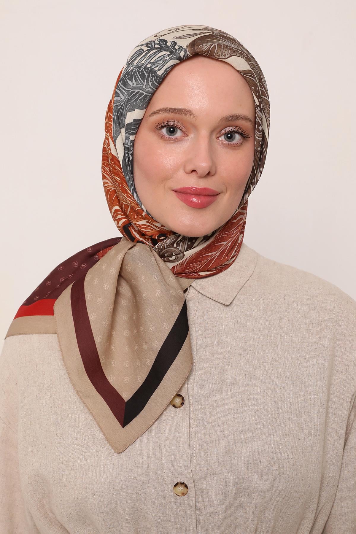 Flora Eşarp | Yakut Bordo