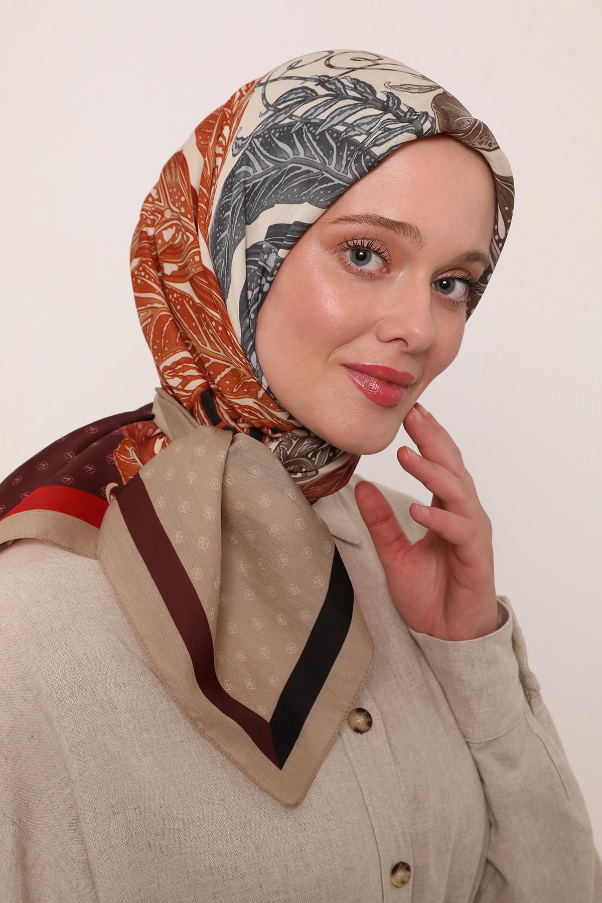 Flora Eşarp | Yakut Bordo