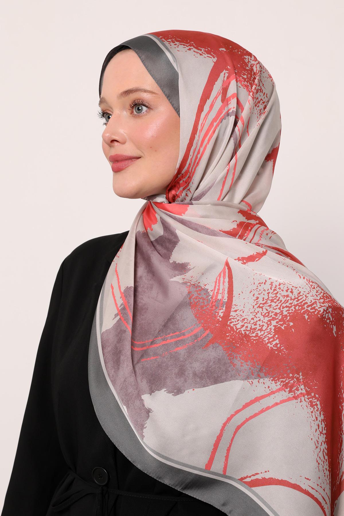 Hint İpeği Şal | Antrasit