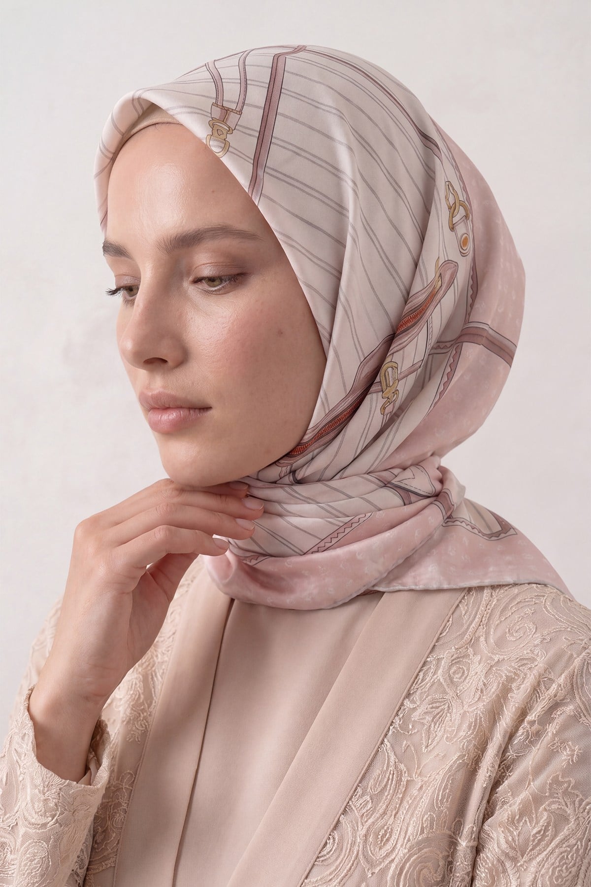 Modal İpek Eşarp | Toz Pembe