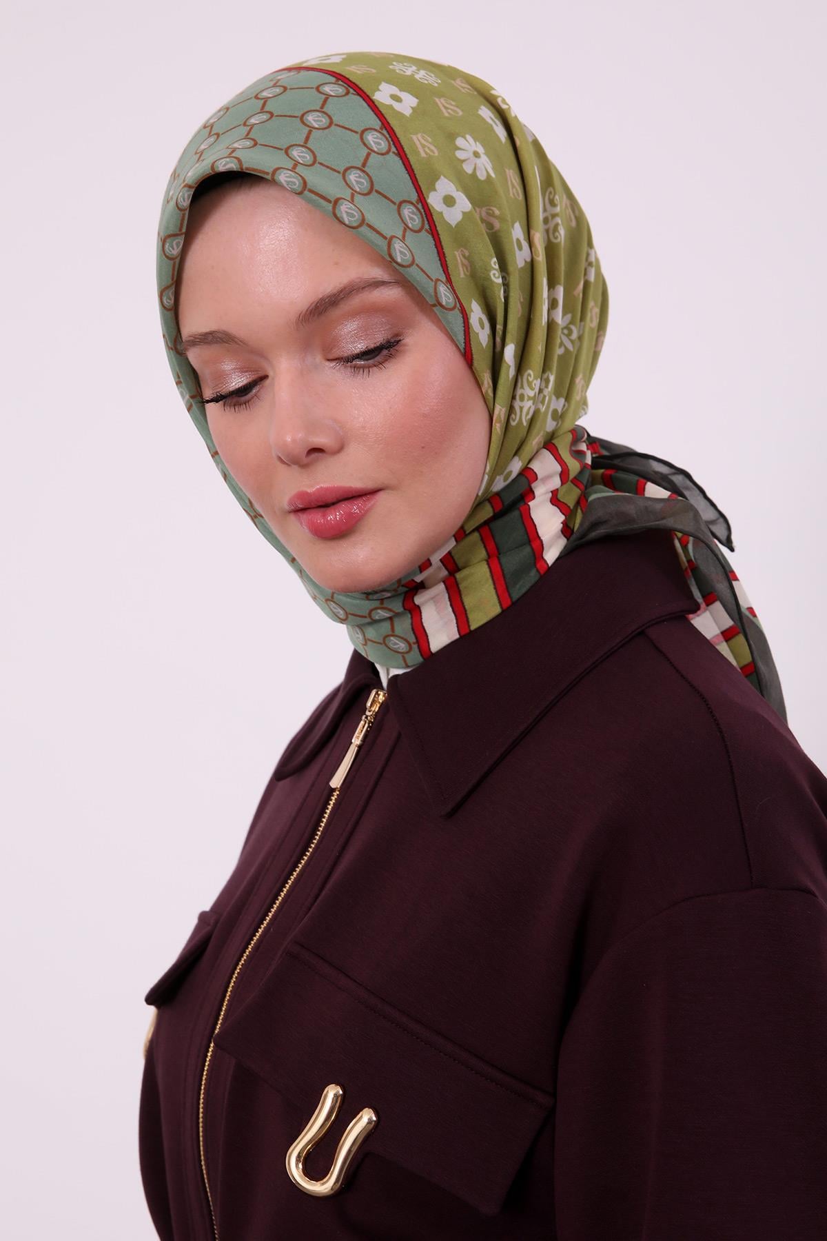 Silk Elite Eşarp | Gizemli Haki
