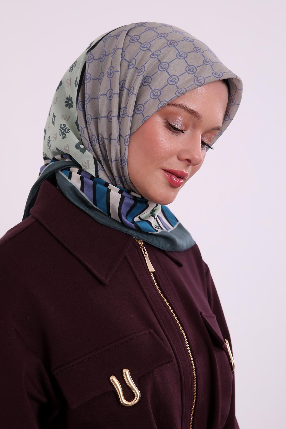 Silk Elite Eşarp | Gölge Yeşili
